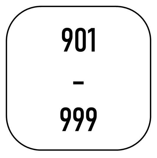 Plate 901 to 999