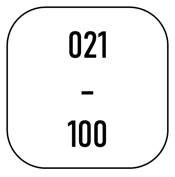 Plate 021 to 100