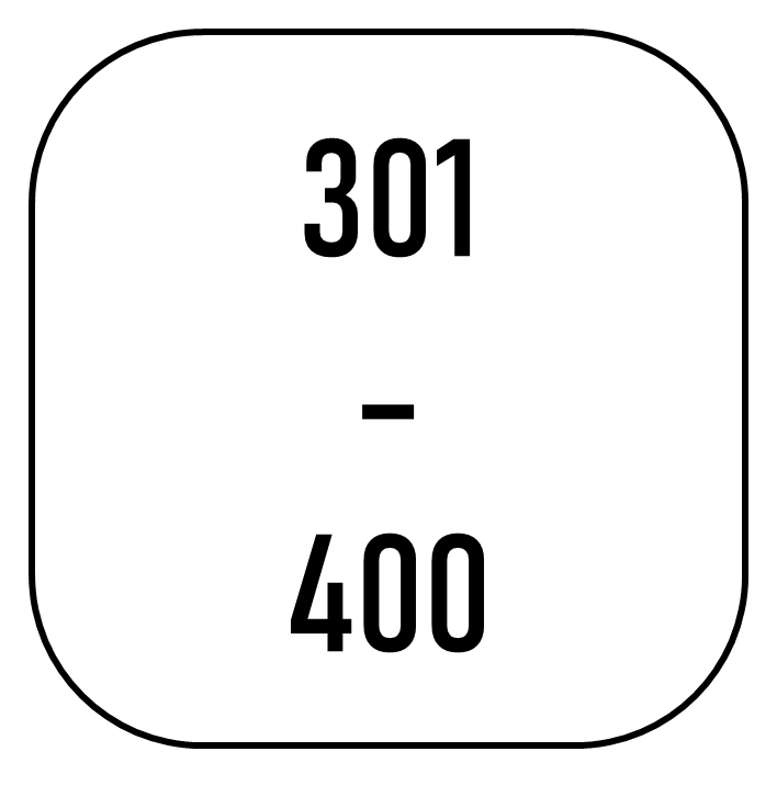 Plate 301 to 400