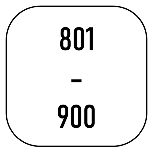 Plate 801 to 900